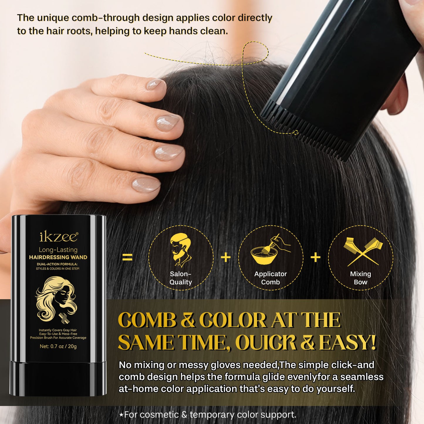 MAGIC TOUCH – Peigne Colorant Instantané