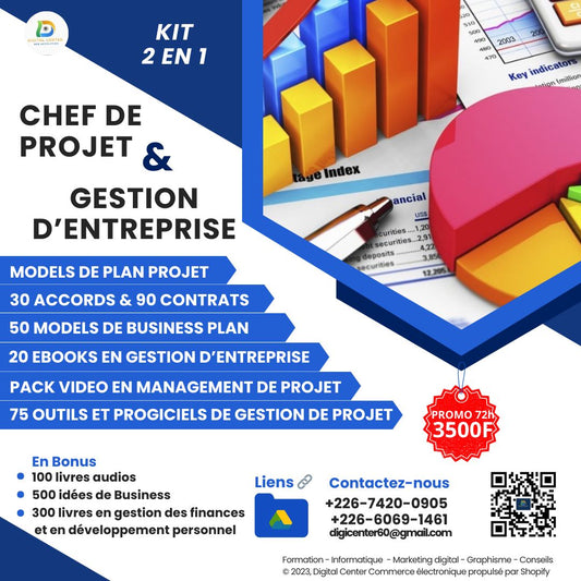 Pack CHEF DE PROJET ET GESTION D'ENTREPRISE