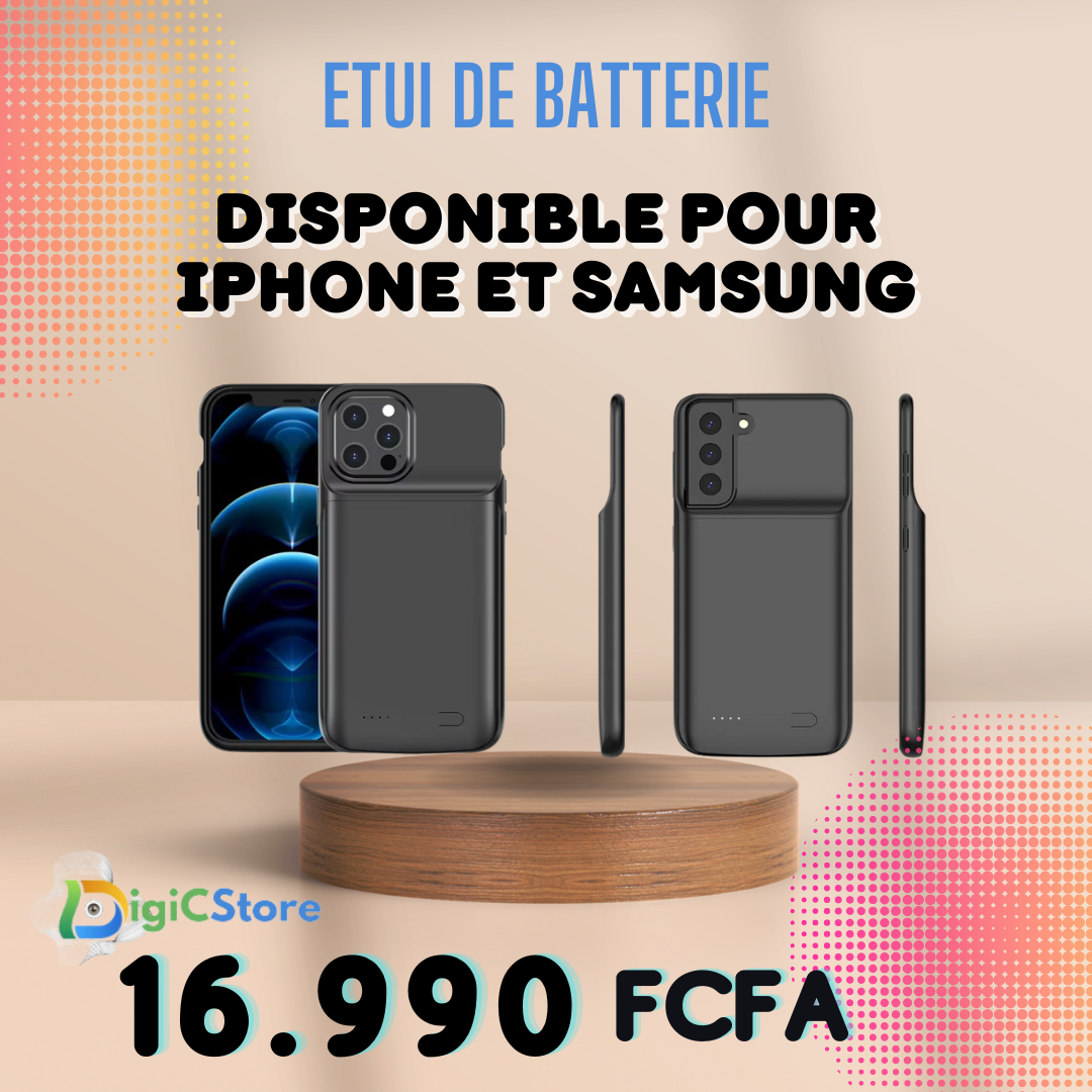 Étui de Batterie Intelligent pour Téléphone Portable