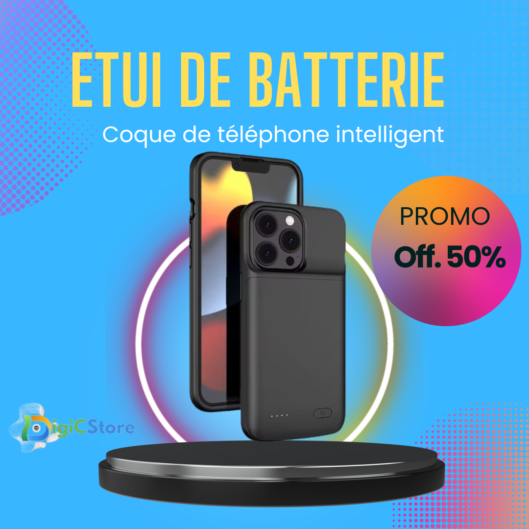 Étui de Batterie Intelligent pour Téléphone Portable